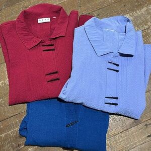 3 Habitat Women's Asymetrical Red,Blue , Periwinkle Sz S Boho Cottage 3/$40